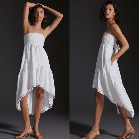 Anthropologie Dresses & Skirts - NWT Anthropologie Maeve High-Low Strapless Midi Dress L